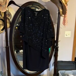 R&M Richards Navy Blue Sequin Dress